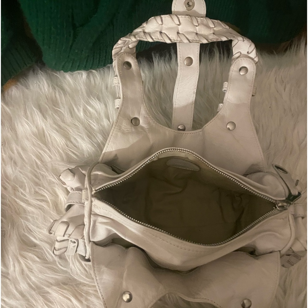 Chloe Silverado Vintage White Leather Handbag | Rare - Picture 8 of 15